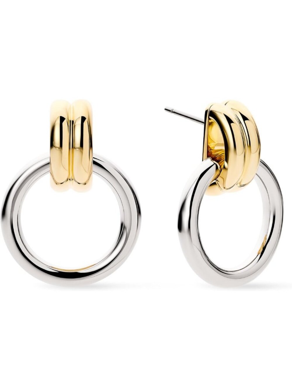 Elegant 14K Gold Plated Knot Earrings for Women - Chic Statement Jewelry